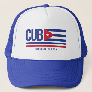 Cuba ISO Code Alpha 3 Design Truckerkappe