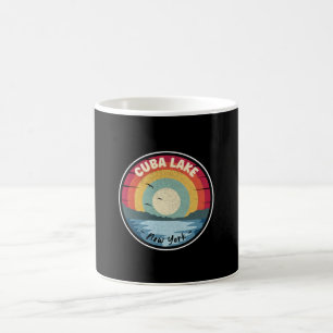 Cuba Lake New York farbenfrohe Szene Kaffeetasse