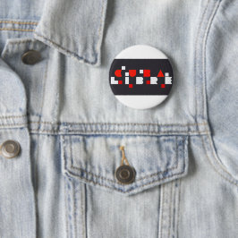 CUBA LIBRE Black Red White Rim Button