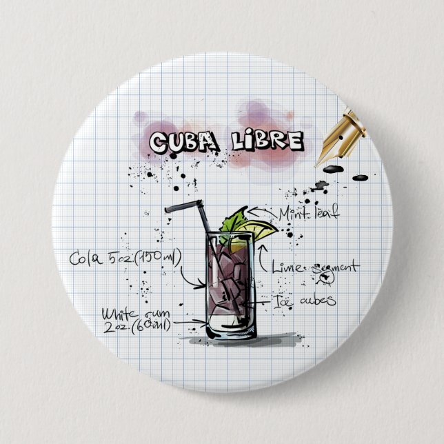 Cuba Libre Button (Vorderseite)