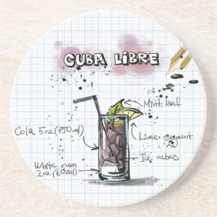 Cuba Libre Getränkeuntersetzer