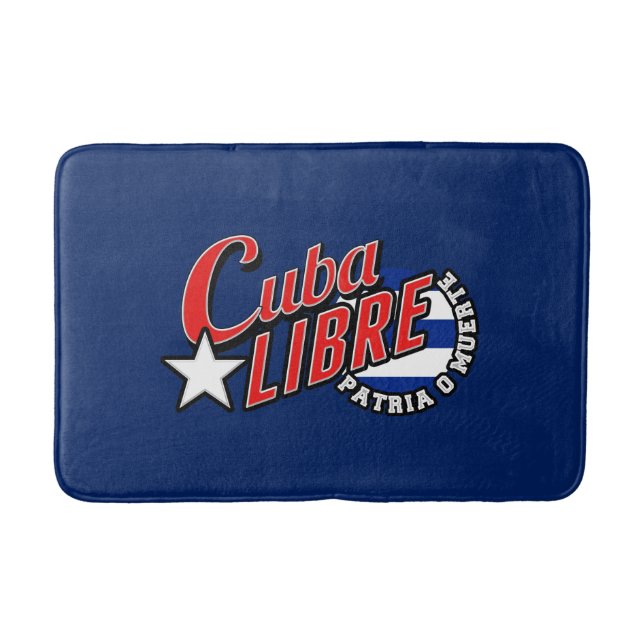 Cuba Libre Motto Badematte (Vorderseite)
