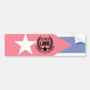Cuba Libre Motto Laurels Autoaufkleber
