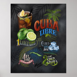 Cuba Libre Rezept Poster