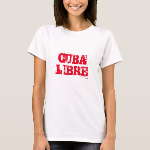 Cuba Libre SOS Cuba rouge blanc T-shirt