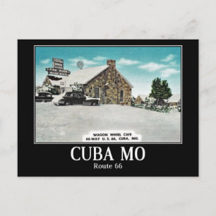 Cuba, Missouri, Rte 66, Vintage Postkarte