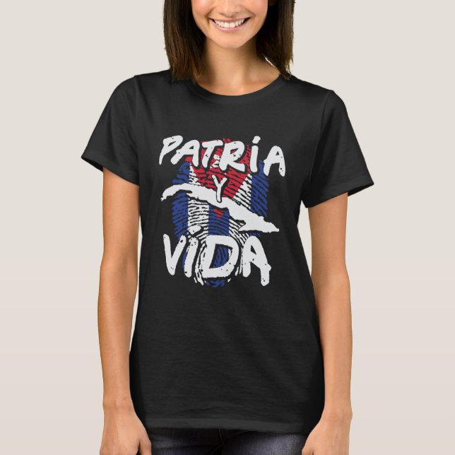 Cuba Patria y Vida Graphic T-Shirt (Vorderseite)