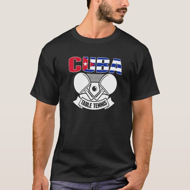 Cuba Ping Pong   Cuban Table Tennis Team Supporter T-Shirt (Vorderseite)