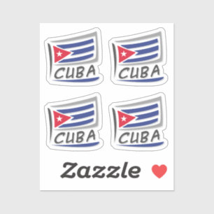 Cuba Pride X Flag Aufkleber