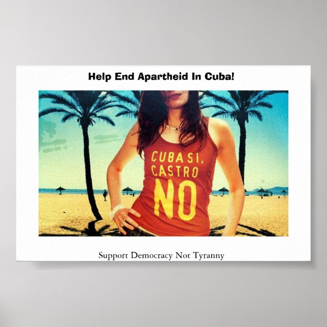 Cuba Si Castro No Poster (Vorne)