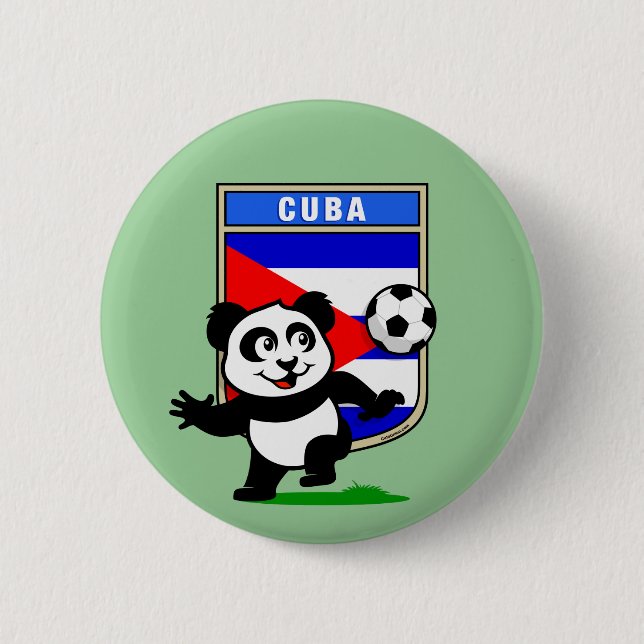 Cuba Soccer Panda Button (Vorderseite)