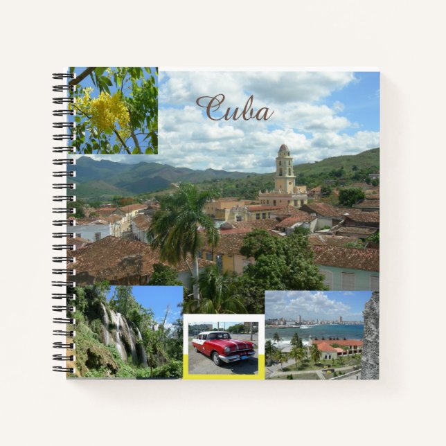 Cuba Travel Destination Notebook Notizbuch (Vorderseite)