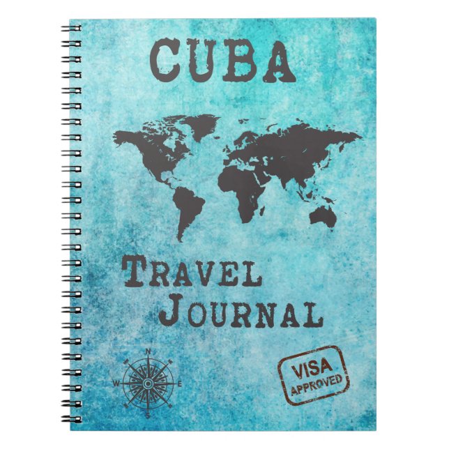 Cuba Travel Journal Vacation Trip Planner Notizblock (Vorderseite)