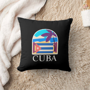 Cuba Vintage Travel Beach Kissen