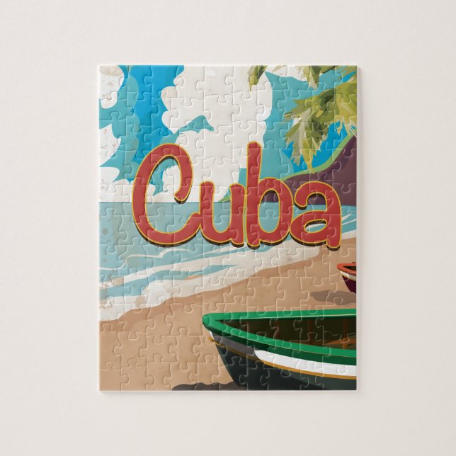 Cuba Vintage Travel Poster (Vertikal)