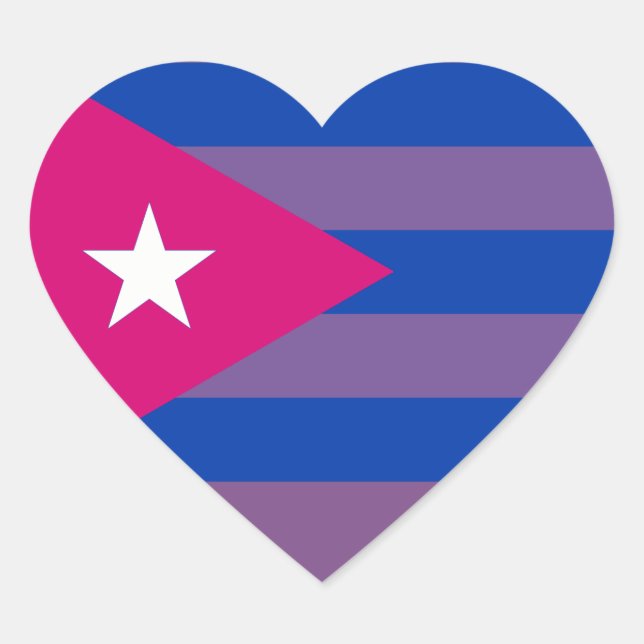 Cubain Bi Pride Bisexual LGBT autocollant (Devant)