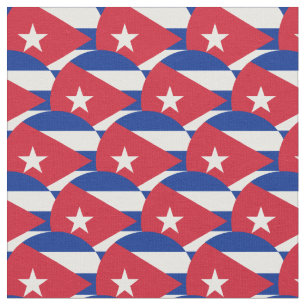 Cuban Flag & Cuba Trendy Fabric /mode Stoff