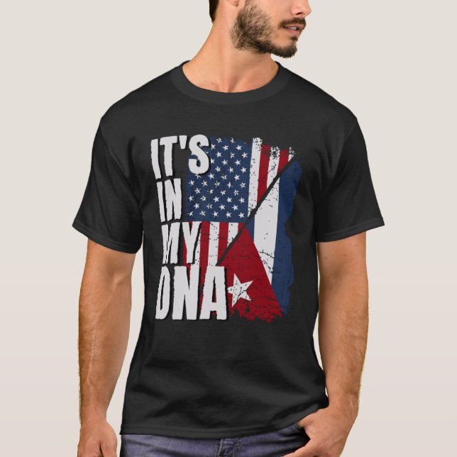 Cuban Pride Cuban American Cuba Flag T-Shirt (Vorderseite)