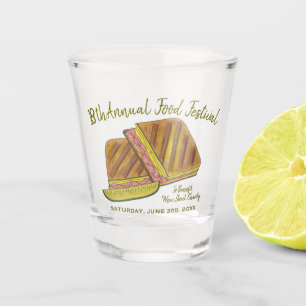 Cuban Sandwich Ham Pork Schweizer Käsefestival Schnapsglas