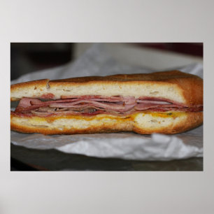 Cuban Sandwich on Canvas Print Poster