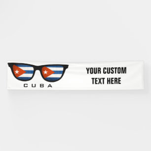 Cuban Shades - benutzerdefinierte Text- und Farbba Banner