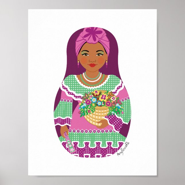 Cuban Violet Matryoshka Poster (Vorne)