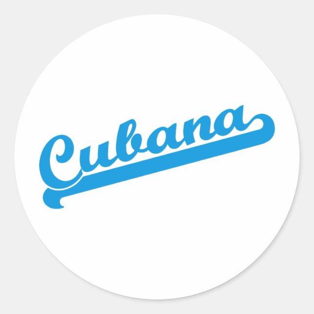 Cubana Runder Aufkleber (Vorderseite)