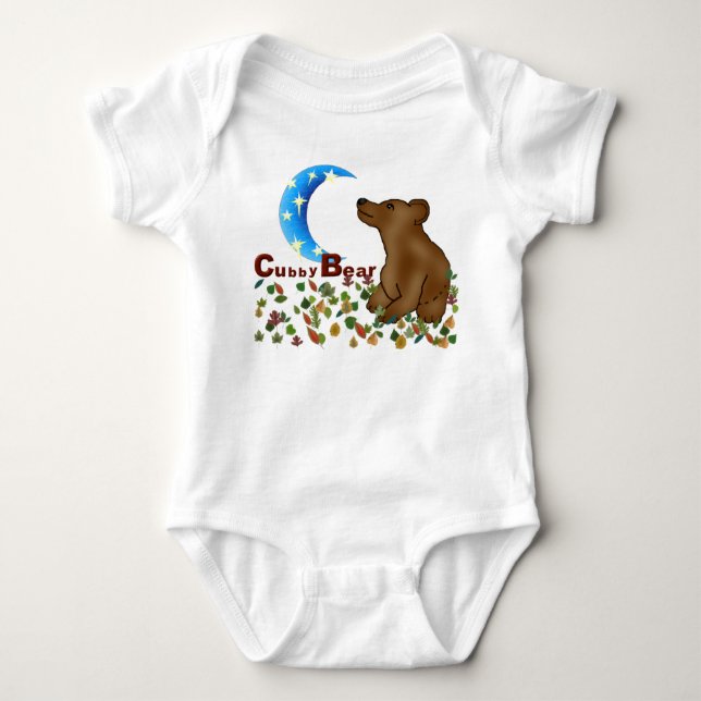 Cubby-Bär Baby Strampler (Vorderseite)