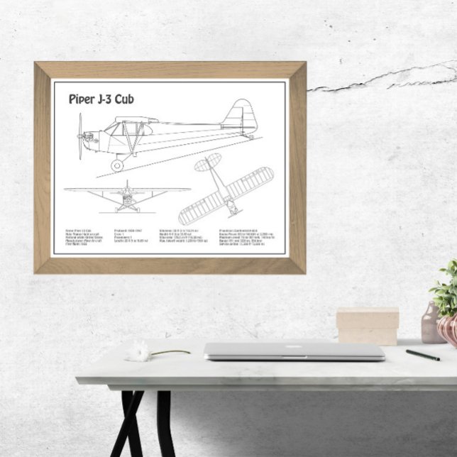 Cube Airplane - Airplane Blueprint Plans BD Fotodruck (Von Creator hochgeladen)