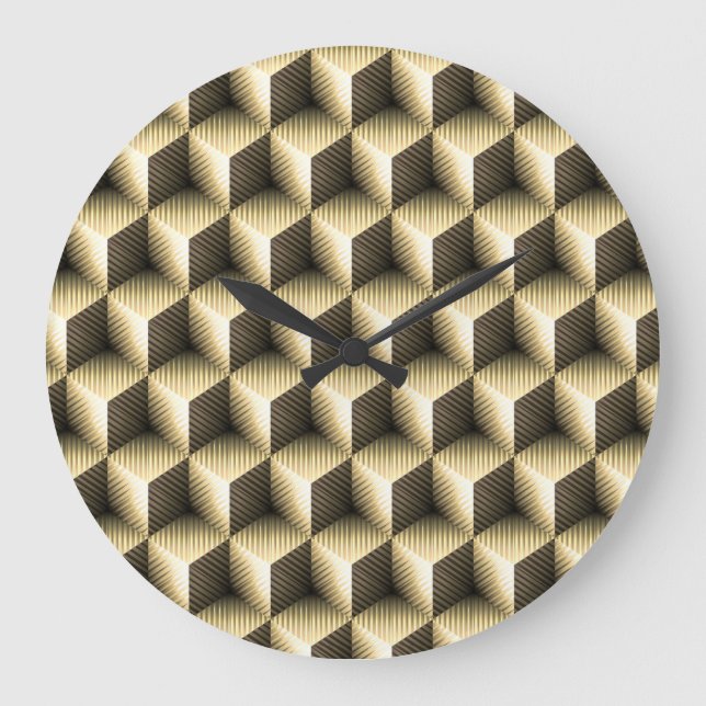 Cube Art 1 Clock Große Wanduhr (Vorderseite)