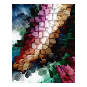 Cube Centric Dark Wind Fotodruck