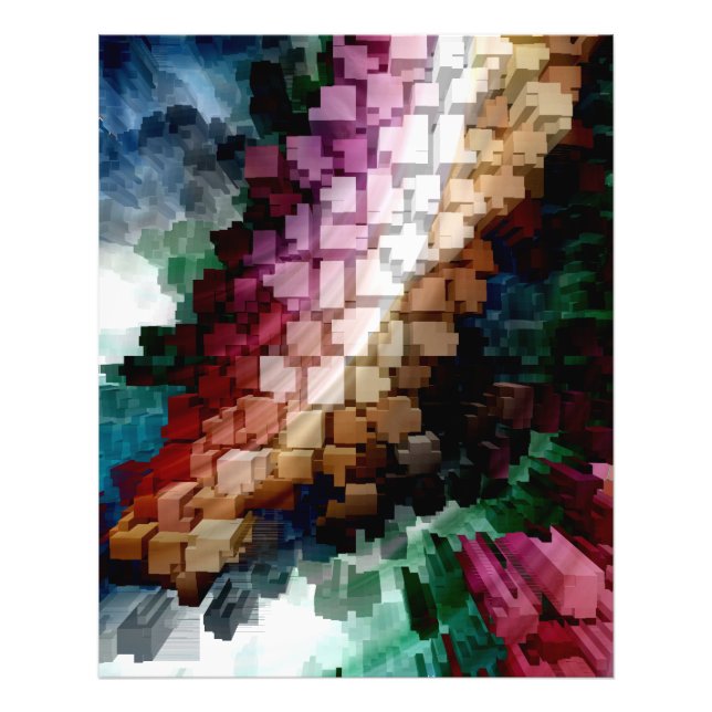 Cube Centric Dark Wind Fotodruck (Vorne)