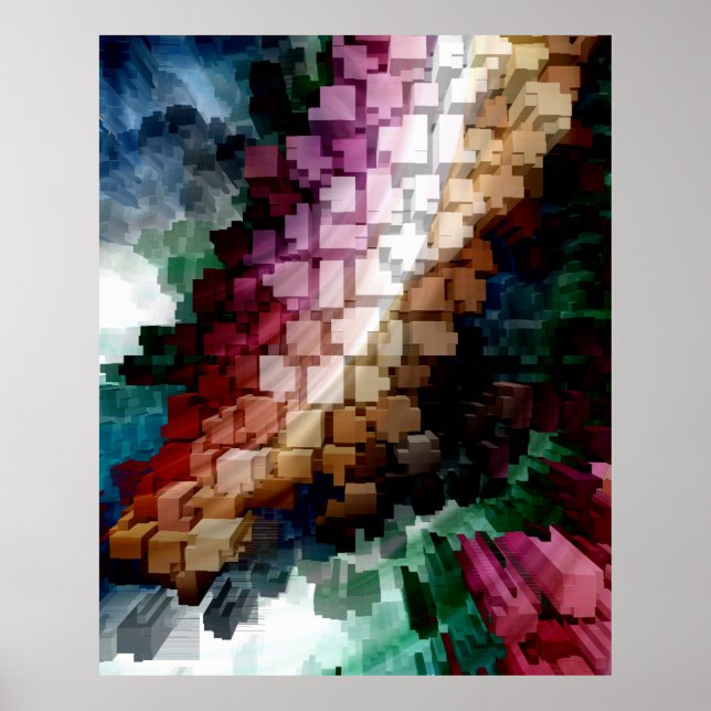 Cube Centric Dark Wind Poster (Vorne)