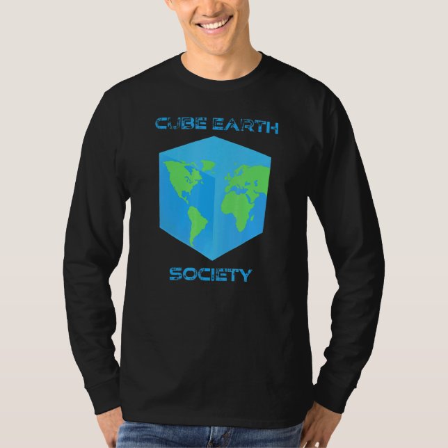 Cube Earth Society T-Shirt (Vorderseite)