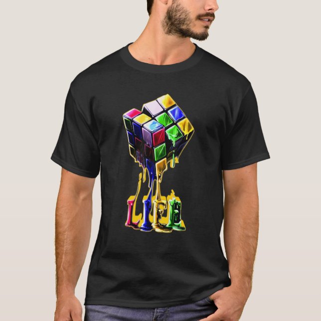 Cube Game Life Hard Bold Cool Prestige Special Bir T-Shirt (Vorderseite)