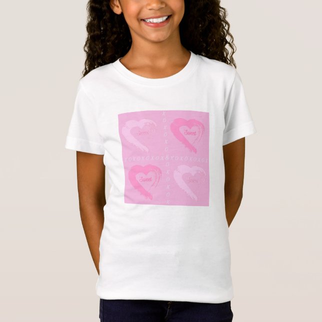 Cube Hearts Pink T - Shirt (Vorderseite)