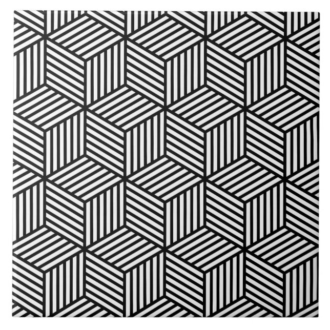 Cube Lines Fliese (Vorderseite)
