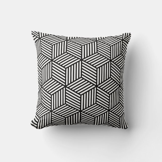 Cube Lines Kissen (Vorderseite)