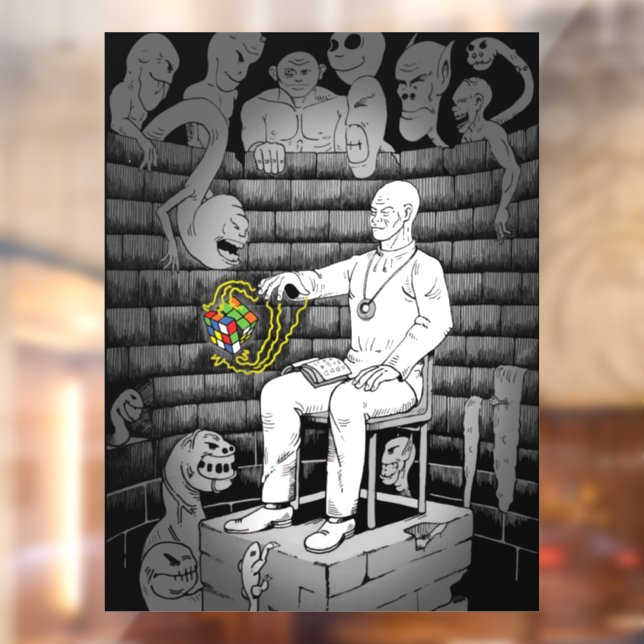 Cube Magie mit Monstern Fensteraufkleber (Blatt 2)