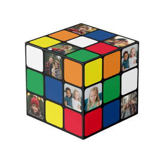 Cube Photo 10 Photo Collage coloré puzzle couleur carré