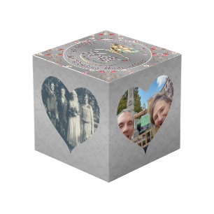 Cube Photo 16e anniversaire de Mariage Cadres cardiaques arge