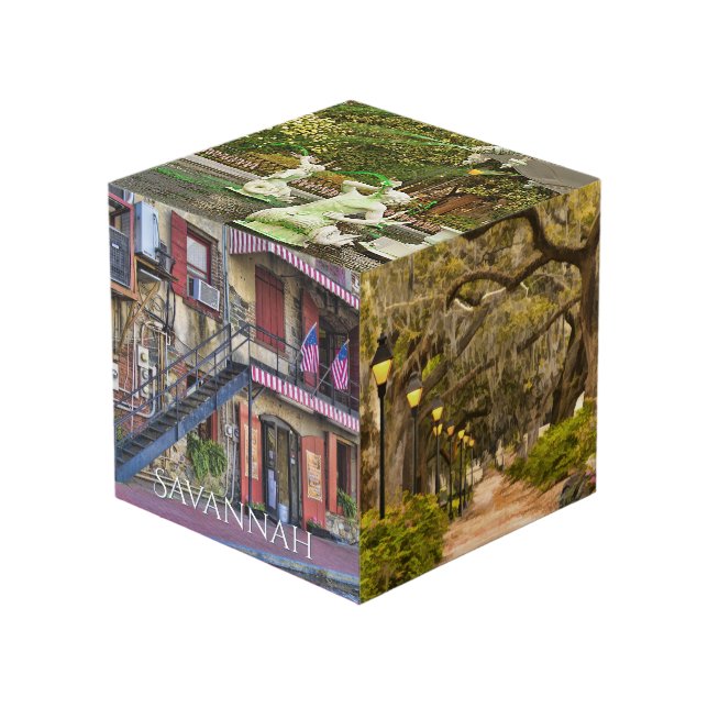 Cube Photo 5 images - Savannah GA Voyage Photographie Souveni (Angle devant)