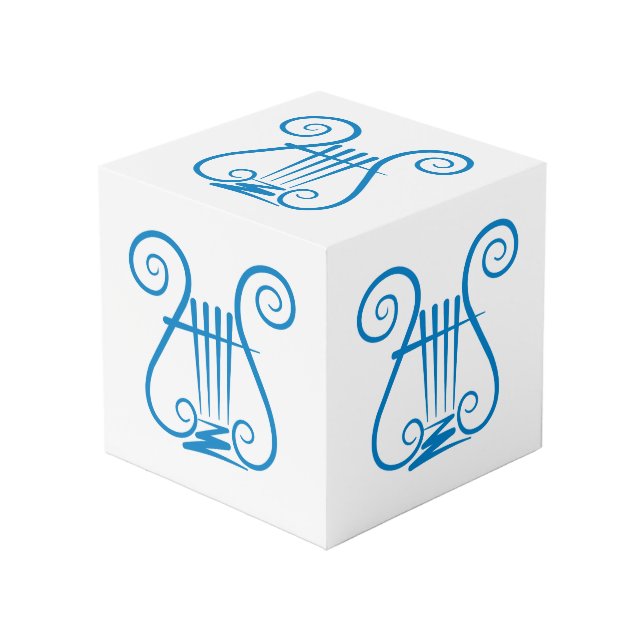 Cube Photo Blue Lyre (Angle devant)