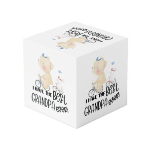 Cube Photo Cadeau pour petit-fils Ours & Lapin Meilleur Grand