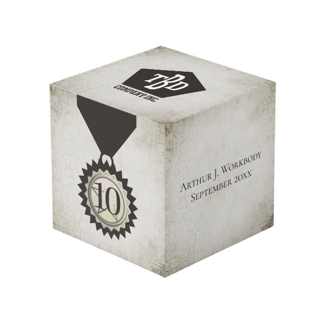 Cube Photo Cadeaux en pierre d'anniversaire âgés par Faux des (Angle devant)