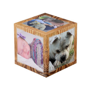 Cube Photo - Cadre Faux Bois - HAMbWG
