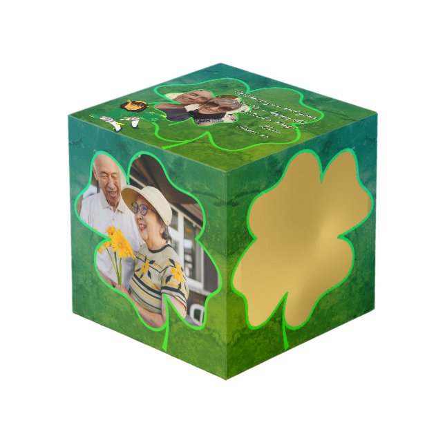 Cube Photo Cadres shamrocks 4 Photos (Angle devant)