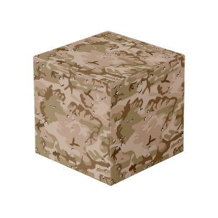 Cube Photo Camouflage Désert Avec Galets, Militaire, Armée