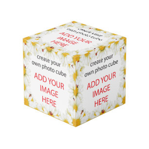Cube Photo Casseroles blanches et cadre LadyBugs AJOUTER VOS