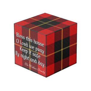 Cube Photo Clan Wallace Maison Tartan Bénédiction